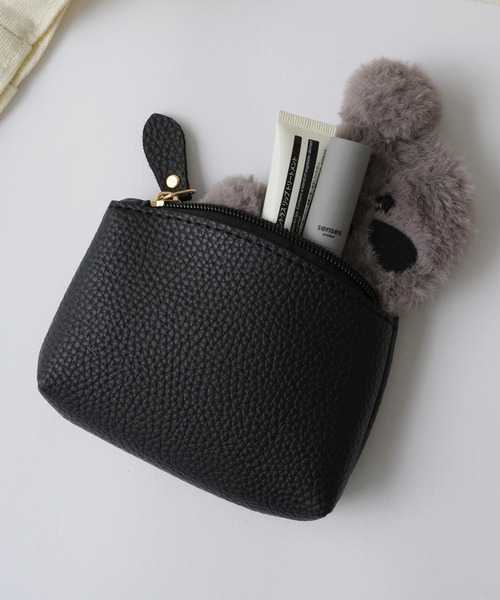 Port(ポート)の「フェイクレザー フラット ジップ コインケース / ミニ財布 / 財布(コインケース・レディース・ブラック/グリーン/レッド/ベージュ・FREE)」の10枚目の写真