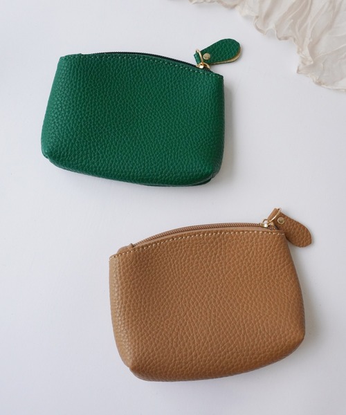 Port(ポート)の「フェイクレザー フラット ジップ コインケース / ミニ財布 / 財布(コインケース・レディース・ブラック/グリーン/レッド/ベージュ・FREE)」の15枚目の写真