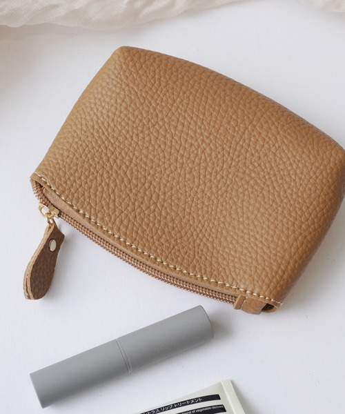 Port(ポート)の「フェイクレザー フラット ジップ コインケース / ミニ財布 / 財布(コインケース・レディース・ブラック/グリーン/レッド/ベージュ・FREE)」の11枚目の写真