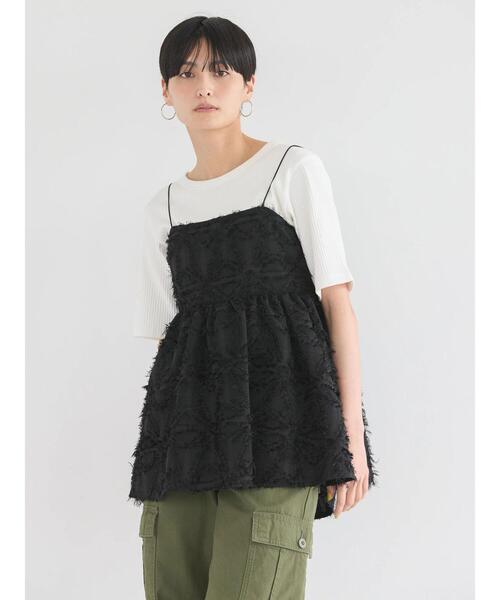 AMERICAN HOLIC（アメリカンホリック）の「ジャガードキャミソール（ベスト・レディース・ブラック・M/L）」の16枚目の写真