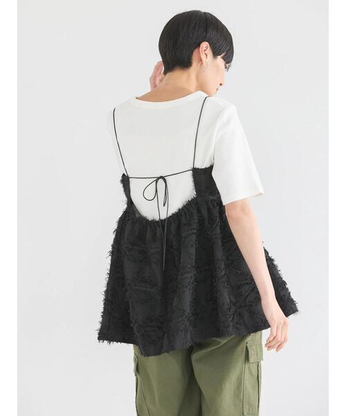 AMERICAN HOLIC（アメリカンホリック）の「ジャガードキャミソール（ベスト・レディース・ブラック・M/L）」の18枚目の写真