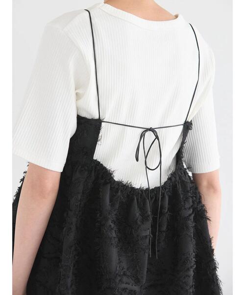 AMERICAN HOLIC（アメリカンホリック）の「ジャガードキャミソール（ベスト・レディース・ブラック・M/L）」の20枚目の写真