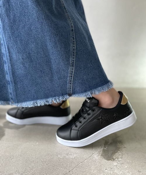 LUGG NAGG(ラグナグ)の「【risata】【軽量】オーソドックス5ホールレースアップスニーカー(スニーカー・レディース・シルバー/ネイビー/ブラック/ホワイト・23.5cm/23.0cm/24.0cm/22.5cm/24.5cm)」の9枚目の写真