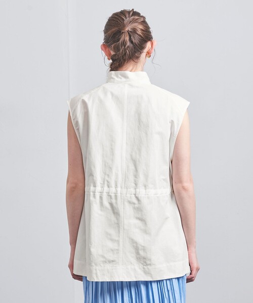 ☆UNITED ARROWS ミントグリーン ノースリーブベスト☆ UNITED ARROWS（ユナイテッドアローズ）の「ミリタリー