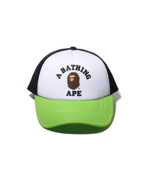 A BATHING APE(アベイシングエイプ)の「COLLEGE MESH CAP M(キャップ・メンズ・ブルー/ブラック/オリーブ/レッド/バーガンディー/ライトグリーン・FREE)」の9枚目の写真