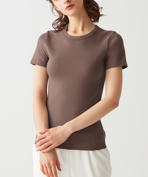 Tuche(トゥシェ)の「Tuche/トゥシェ 7DAYS LOOKS 半袖Tシャツ(Tシャツ/カットソー・レディース・チャコールグレー/ブラック/ホワイト/アイボリー・MEDIUM/LARGE)」の14枚目の写真