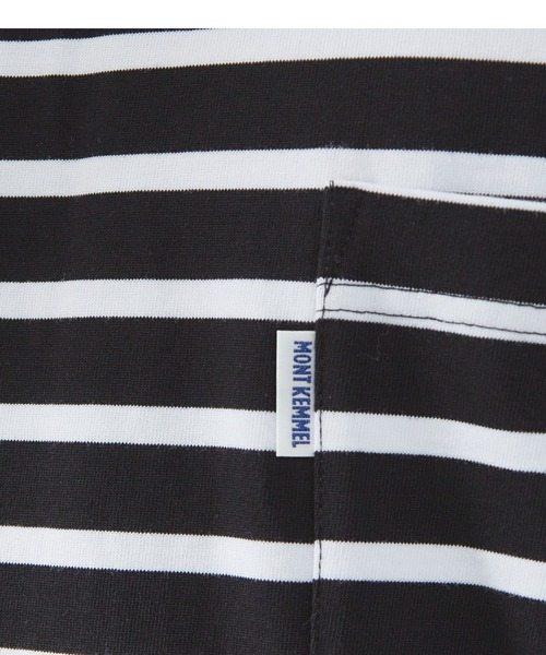 MONT KEMMEL（モンケメル）の「【MONTKEMMEL / モンケメル】オーバーサイズ クルーネック/パネルボーダー /バスクTシャツ（Tシャツ/カットソー・メンズ・ホワイト系その他/ブラック系その他/ホワイト系その他2/ブラック系その他2・M/L/XL）」の15枚目の写真