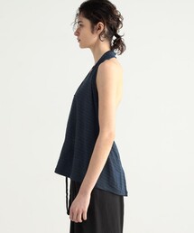 bacca リネンボーダー ショートカットソー BACCA（バッカ）の「リネンボーダー ショートカットソー（T