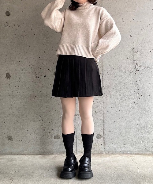 cuorequal(クオレコール)の「プリーツミニスカート(スカート・レディース・ブラック・SMALL)」の2枚目の写真