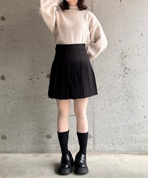 cuorequal(クオレコール)の「プリーツミニスカート(スカート・レディース・ブラック・SMALL)」の5枚目の写真