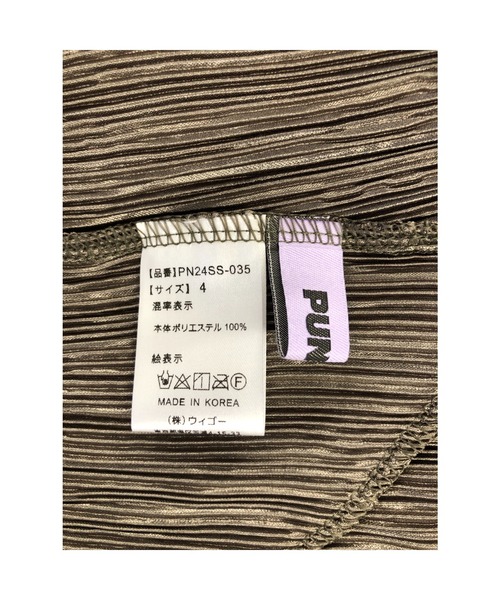 PUNYUS（プニュズ）の「クリスタルプリーツフレアパンツ（その他パンツ・レディース・カーキ/ネイビー・1/2/3/4）」の13枚目の写真