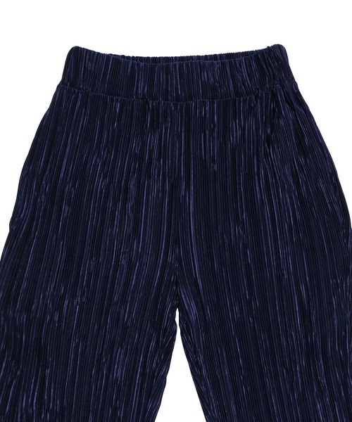 PUNYUS（プニュズ）の「クリスタルプリーツフレアパンツ（その他パンツ・レディース・カーキ/ネイビー・1/2/3/4）」の9枚目の写真