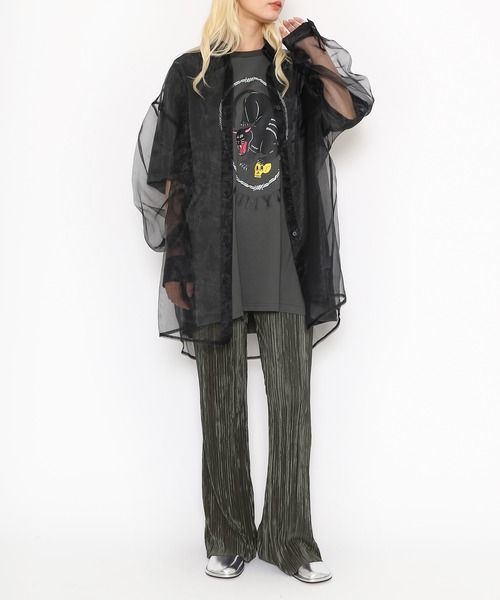 PUNYUS（プニュズ）の「クリスタルプリーツフレアパンツ（その他パンツ・レディース・カーキ/ネイビー・1/2/3/4）」の22枚目の写真