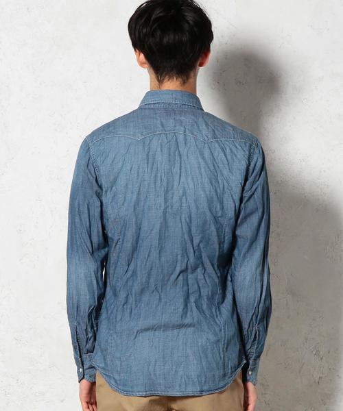 green label relaxing（グリーンレーベルリラクシング）の「■■■LT/OZ DNM WESTERN シャツ◆（シャツ/ブラウス・メンズ・ブラック/ネイビー・MEDIUM/SMALL/X-LARGE/LARGE）」の3枚目の写真