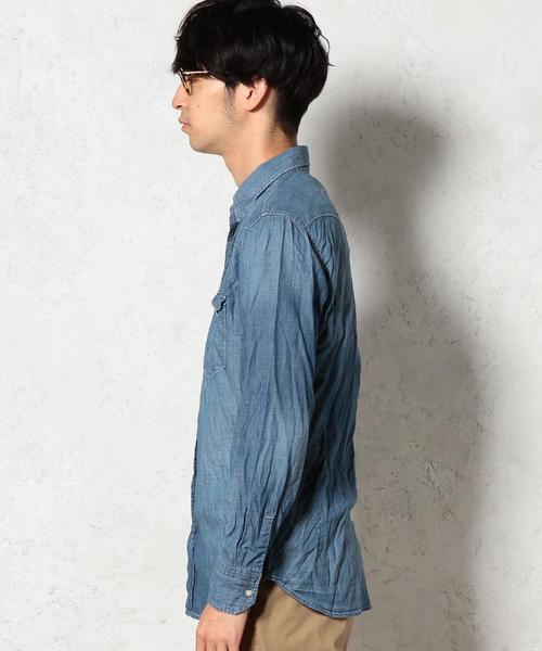 green label relaxing（グリーンレーベルリラクシング）の「■■■LT/OZ DNM WESTERN シャツ◆（シャツ/ブラウス・メンズ・ブラック/ネイビー・MEDIUM/SMALL/X-LARGE/LARGE）」の5枚目の写真