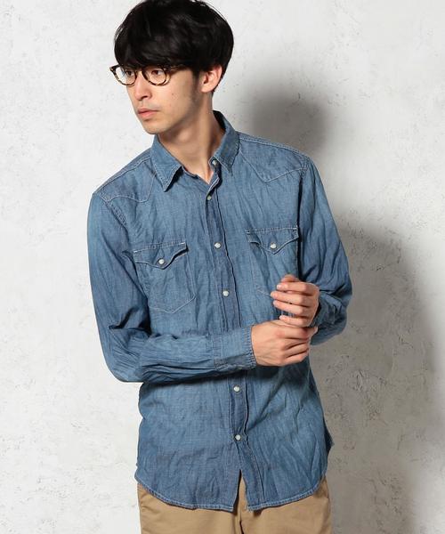 green label relaxing（グリーンレーベルリラクシング）の「■■■LT/OZ DNM WESTERN シャツ◆（シャツ/ブラウス・メンズ・ブラック/ネイビー・MEDIUM/SMALL/X-LARGE/LARGE）」の15枚目の写真