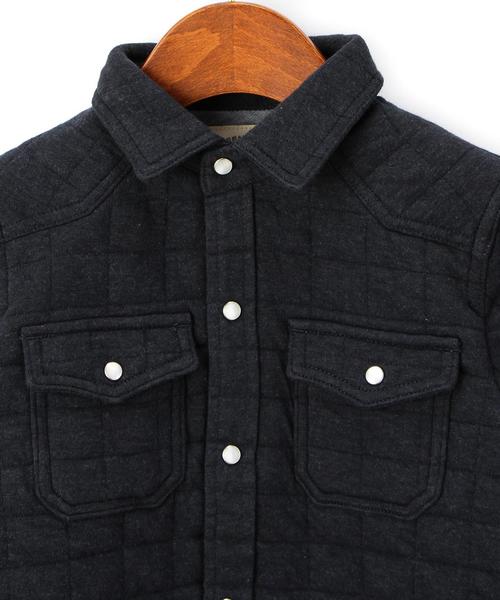 green label relaxing（グリーンレーベルリラクシング）の「■■■ブロックキルト ジャカード ロングスリーブシャツ◆（シャツ/ブラウス・キッズ・ダークグレー/ネイビー・135/95/M/115/L/125/S/105）」の4枚目の写真
