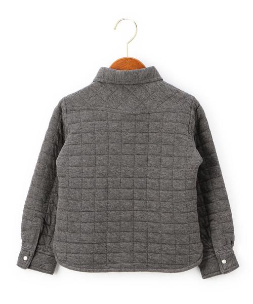 green label relaxing（グリーンレーベルリラクシング）の「■■■ブロックキルト ジャカード ロングスリーブシャツ◆（シャツ/ブラウス・キッズ・ダークグレー/ネイビー・135/95/M/115/L/125/S/105）」の9枚目の写真