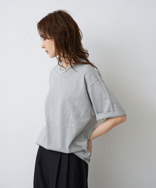 OUTDOOR PRODUCTS Usual Things(アウトドアプロダクツユージュアルシングス)の「シグネチャーBIG TEE(Tシャツ/カットソー・レディース・グレー/ブラック/ホワイト・FREE)」の3枚目の写真