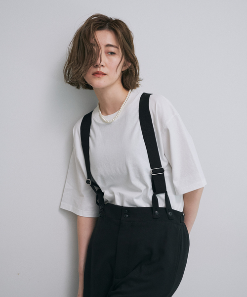 OUTDOOR PRODUCTS Usual Things(アウトドアプロダクツユージュアルシングス)の「シグネチャーBIG TEE(Tシャツ/カットソー・レディース・グレー/ブラック/ホワイト・FREE)」の1枚目の写真
