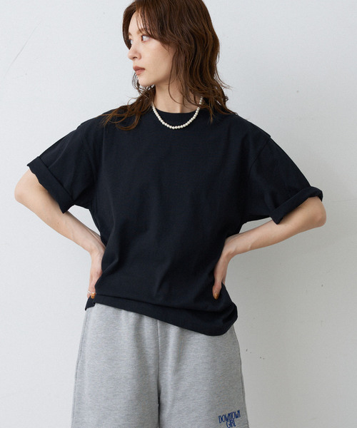 OUTDOOR PRODUCTS Usual Things(アウトドアプロダクツユージュアルシングス)の「シグネチャーBIG TEE(Tシャツ/カットソー・レディース・グレー/ブラック/ホワイト・FREE)」の4枚目の写真