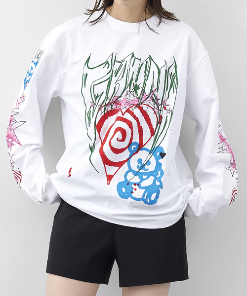 U by SPICK&SPAN（ユーバイスピックアンドスパン）の「【GANNI / ガニー】 Future Heavy Jersey L/S Tee（Tシャツ/カットソー・レディース・ホワイト・FREE）」の2枚目の写真