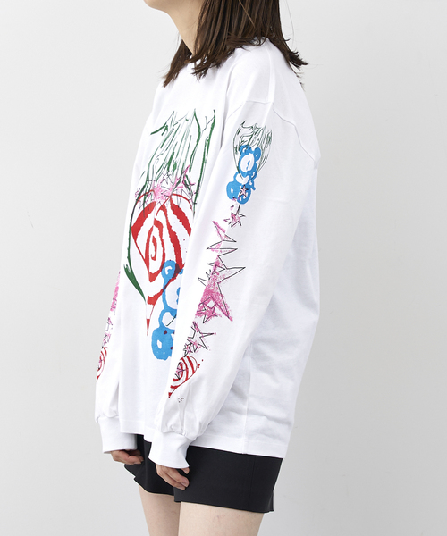U by SPICK&SPAN（ユーバイスピックアンドスパン）の「【GANNI / ガニー】 Future Heavy Jersey L/S Tee（Tシャツ/カットソー・レディース・ホワイト・FREE）」の4枚目の写真