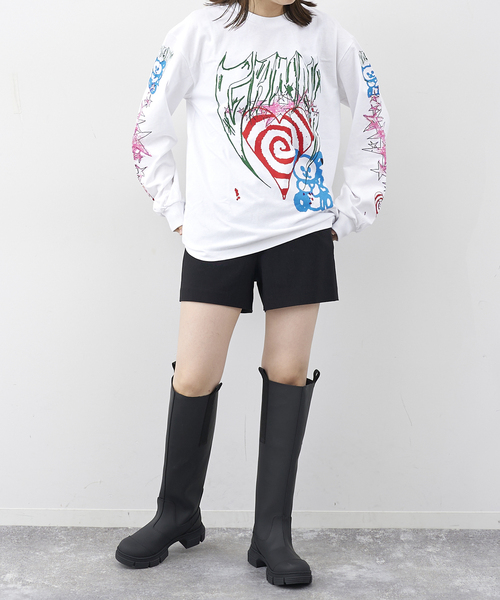 U by SPICK&SPAN（ユーバイスピックアンドスパン）の「【GANNI / ガニー】 Future Heavy Jersey L/S Tee（Tシャツ/カットソー・レディース・ホワイト・FREE）」の7枚目の写真