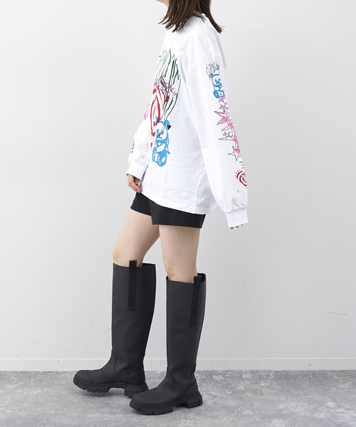 U by SPICK&SPAN（ユーバイスピックアンドスパン）の「【GANNI / ガニー】 Future Heavy Jersey L/S Tee（Tシャツ/カットソー・レディース・ホワイト・FREE）」の9枚目の写真