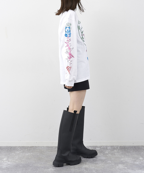 U by SPICK&SPAN（ユーバイスピックアンドスパン）の「【GANNI / ガニー】 Future Heavy Jersey L/S Tee（Tシャツ/カットソー・レディース・ホワイト・FREE）」の10枚目の写真