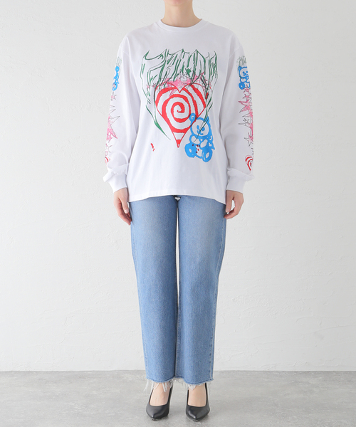 U by SPICK&SPAN（ユーバイスピックアンドスパン）の「【GANNI / ガニー】 Future Heavy Jersey L/S Tee（Tシャツ/カットソー・レディース・ホワイト・FREE）」の13枚目の写真