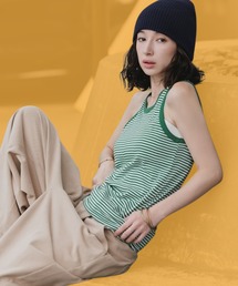 R.P.miller/ミラー パネルリブタンクトップ 2026新作 再入荷 新色追加 秋服 2026年秋冬