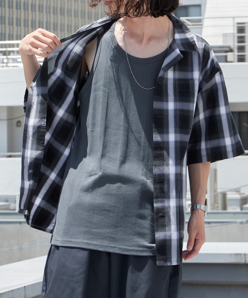 MILLER(ミラー)の「R.P.miller/ミラー パネルリブタンクトップ 2026新作 再入荷 新色追加 夏服(タンクトップ・メンズ・ホワイト系/ホワイト/ネイビー/ブラック系/グレー/ブラック/チャコール/レッド系その他/ブルー系その他/ホワイト系1/ホワイト系2/ブルー系その他2/ホワイト系3/ブルー/チャコールグレー/グレー系/ホワイト系4/ブラック系1/ブラウン/ミント・M/L/LL)」の10枚目の写真