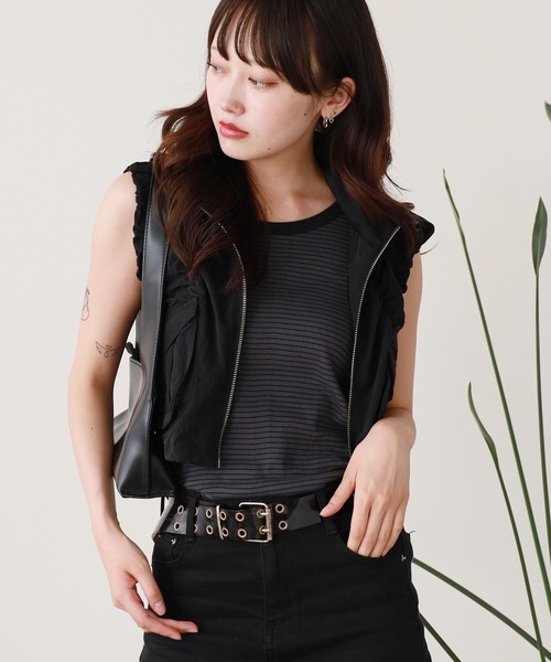 MILLER(ミラー)の「R.P.miller/ミラー パネルリブタンクトップ(タンクトップ・メンズ・ホワイト/ブラック/グレー/ネイビー/ブラック系/ホワイト系/チャコール/ブルー系その他/レッド系その他・M/L/LL)」の7枚目の写真