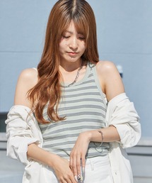 R.P.miller/ミラー パネルリブタンクトップ 2026新作 再入荷 新色追加 秋服 2026年秋冬