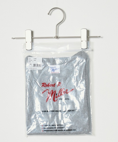 MILLER(ミラー)の「R.P.miller/ミラー パネルリブタンクトップ(タンクトップ・メンズ・ホワイト/ブラック/グレー/ネイビー/ブラック系/ホワイト系/チャコール/ブルー系その他/レッド系その他・M/L/LL)」の14枚目の写真