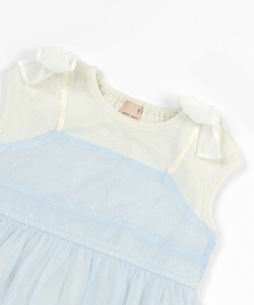 petit main(プティマイン)の「シアードッキングワンピース(ワンピース・キッズ・レモンイエロー/ライトブルー・100cm/120cm/110cm/130cm/90cm/80cm)」の13枚目の写真