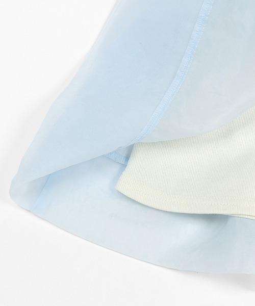 petit main(プティマイン)の「シアードッキングワンピース(ワンピース・キッズ・レモンイエロー/ライトブルー・100cm/120cm/110cm/130cm/90cm/80cm)」の10枚目の写真