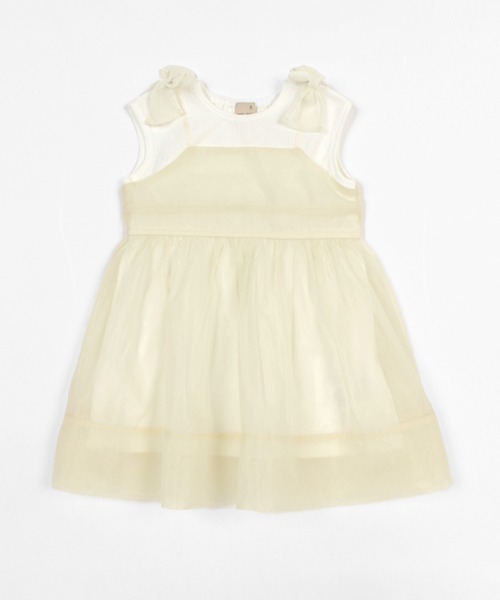 petit main(プティマイン)の「シアードッキングワンピース(ワンピース・キッズ・レモンイエロー/ライトブルー・100cm/120cm/110cm/130cm/90cm/80cm)」の7枚目の写真