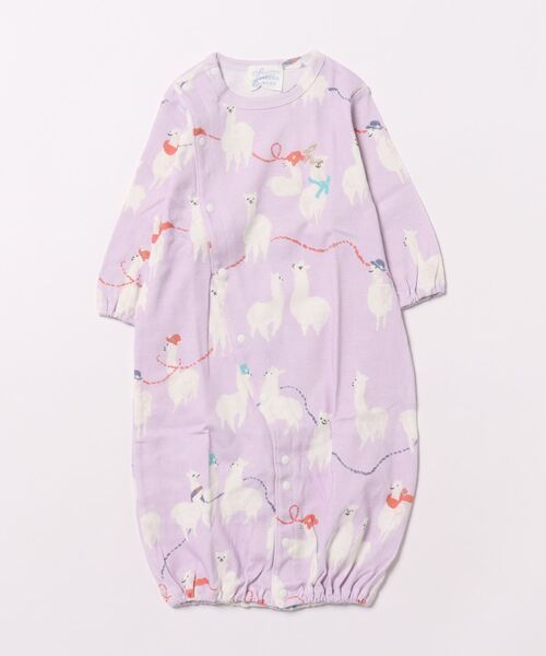 HAKKA BABY（ハッカベビー）の「[ベビー]オリジナルプリント長袖2WAYカバーオール（ロンパース・キッズ・パープル/レッド/ピンク/グリーン/ブルー・FREE）」の4枚目の写真