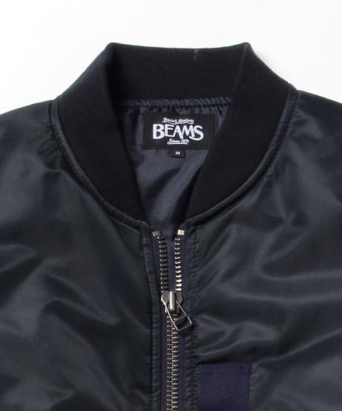 BEAMS（ビームス）の「BEAMS / MA-1（ミリタリージャケット・メンズ・ブラック/オリーブ/ネイビー・MEDIUM/SMALL/LARGE）」の15枚目の写真