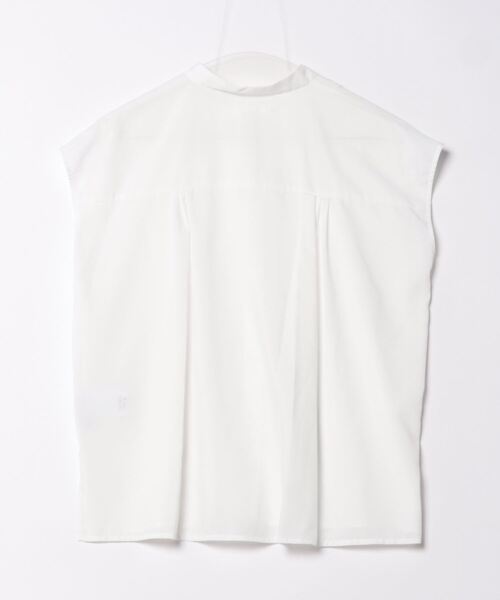 TONAL（トーナル）の「シアープリーツフリルフレンチブラウス（シャツ/ブラウス・レディース・オフホワイト/ライトグリーン/ベージュ・38）」の4枚目の写真