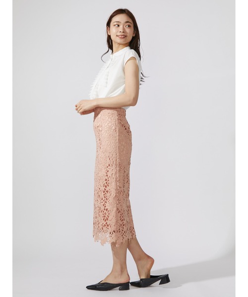 TONAL（トーナル）の「シアープリーツフリルフレンチブラウス（シャツ/ブラウス・レディース・オフホワイト/ライトグリーン/ベージュ・38）」の17枚目の写真