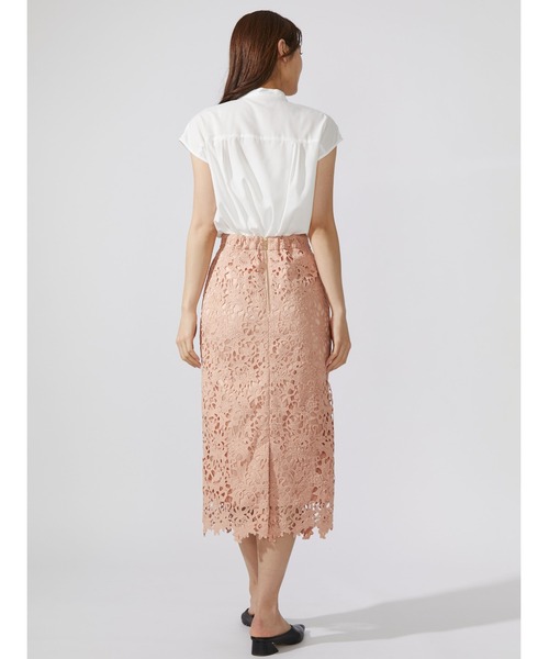 TONAL（トーナル）の「シアープリーツフリルフレンチブラウス（シャツ/ブラウス・レディース・オフホワイト/ライトグリーン/ベージュ・38）」の18枚目の写真