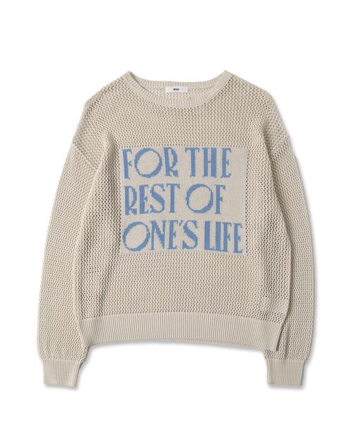 WEGO（ウィゴー）の「WEGO/ジャガードメッシュニットビッグプルオーバー（ニット/セーター・レディース・アイボリー/ホワイト・FREE）」の17枚目の写真