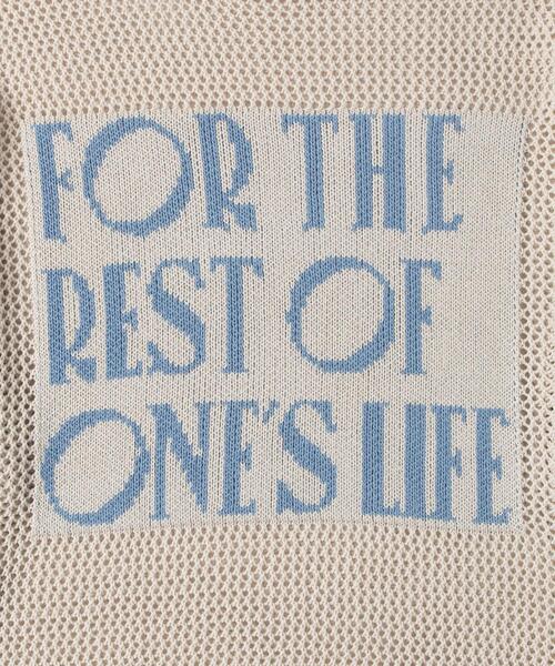 WEGO（ウィゴー）の「WEGO/ジャガードメッシュニットビッグプルオーバー（ニット/セーター・レディース・アイボリー/ホワイト・FREE）」の18枚目の写真