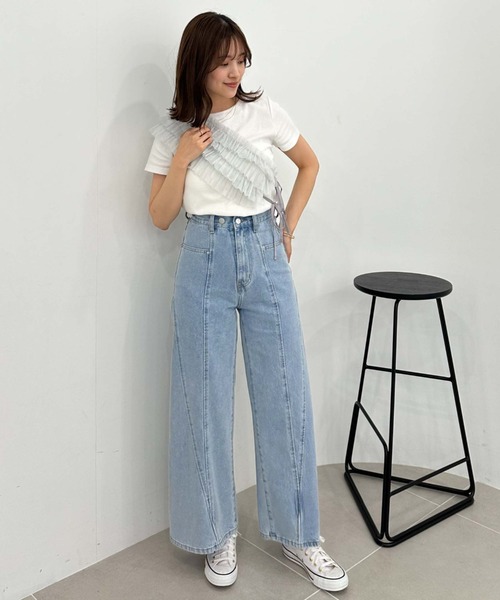 archives（アルシーヴ）の「ラメチュールフリルビスチェ×リブＴＯＰＳＳＥＴ（Tシャツ/カットソー・レディース・ブラウン/ブラック/グレー・MEDIUM）」の12枚目の写真