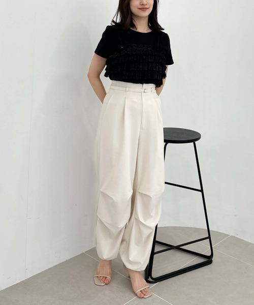 archives（アルシーヴ）の「ラメチュールフリルビスチェ×リブＴＯＰＳＳＥＴ（Tシャツ/カットソー・レディース・ブラウン/ブラック/グレー・MEDIUM）」の20枚目の写真