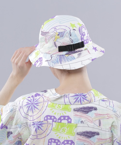 MANASTASH（マナスタッシュ）の「MANASTASH/マナスタッシュ/MANALOHA BUCKET/マナロハ バケットハット（ハット・メンズ・ネイビー/カモフラージュ/ホワイト/ホワイト系その他・F）」の5枚目の写真