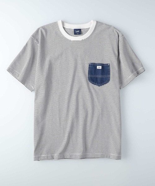 Lee(リー)の「Lee(リー)【メンズ】デニムポケットTシャツ(Tシャツ/カットソー・メンズ・ブラック・M/XL/L)」の1枚目の写真